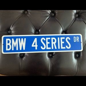 Brand new BMW metal sign